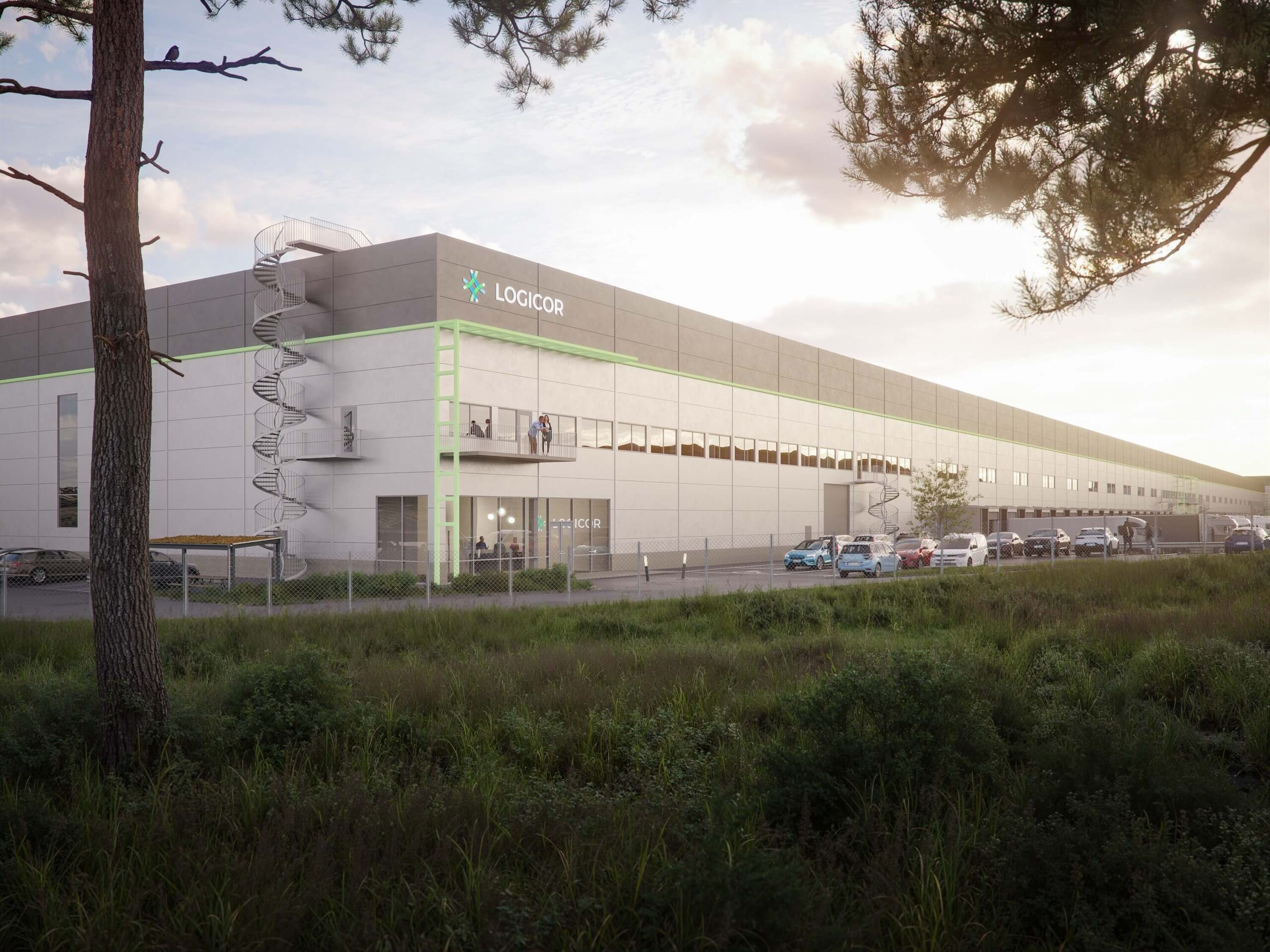 Entré till Logicor Park Stockholm South logistiklokal i Stockholm Syd